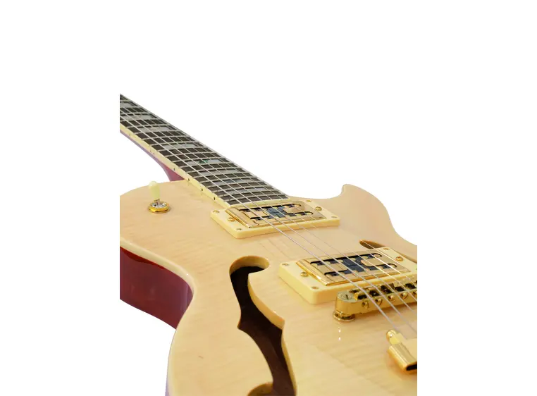 DIMAVERY LP-600 E-Guitar, nature maple 